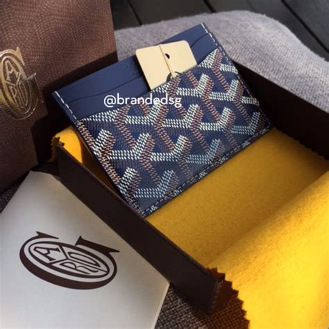 goyard card case blue|goyard st sulpice card holder.